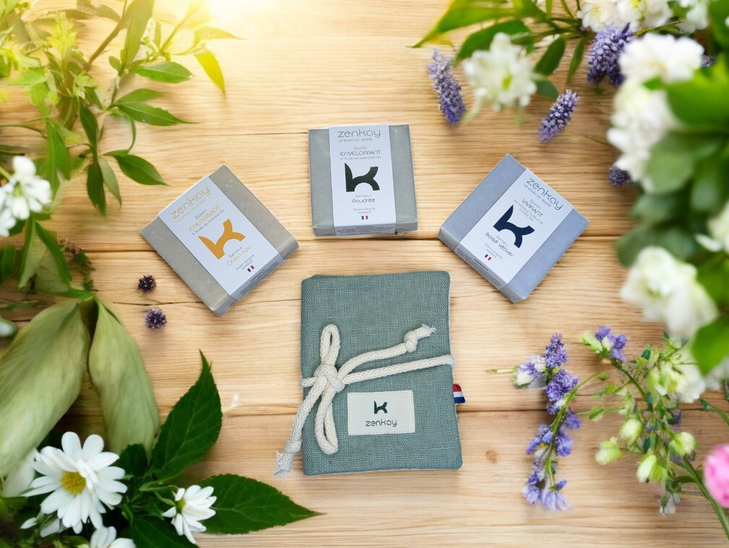 Coffret Découverte Zenkay – 3 Savons Naturels + Écrin Premium