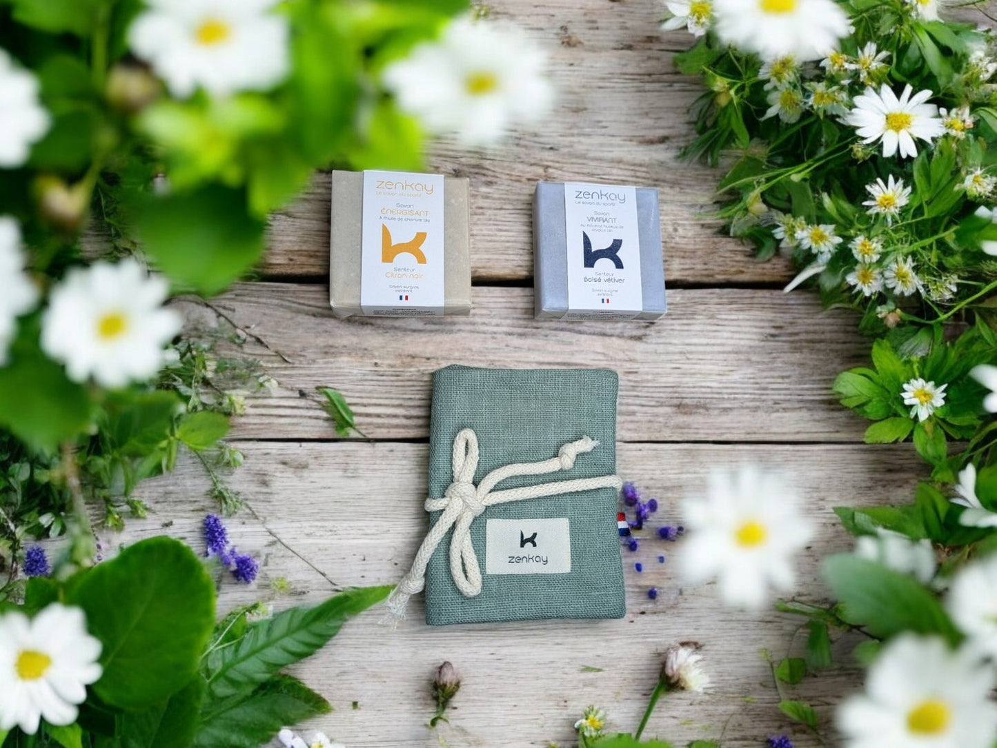 Coffret Plaisir d'offrir - 2 Savons Energisant + Vivifiant - Ecrin Premium
