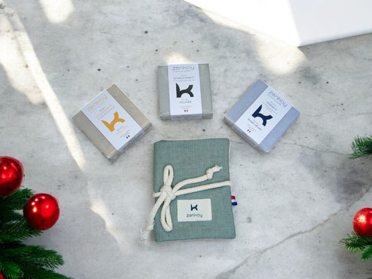 Coffret Découverte Zenkay – 3 Savons Naturels + Écrin Premium