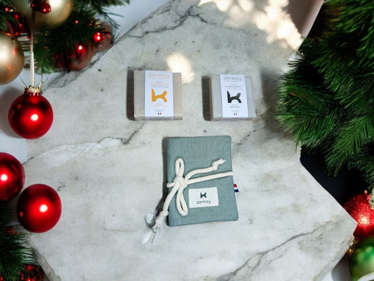 Coffret Plaisir d'offrir - 2 Savons Energisant + Enveloppant - Ecrin Premium